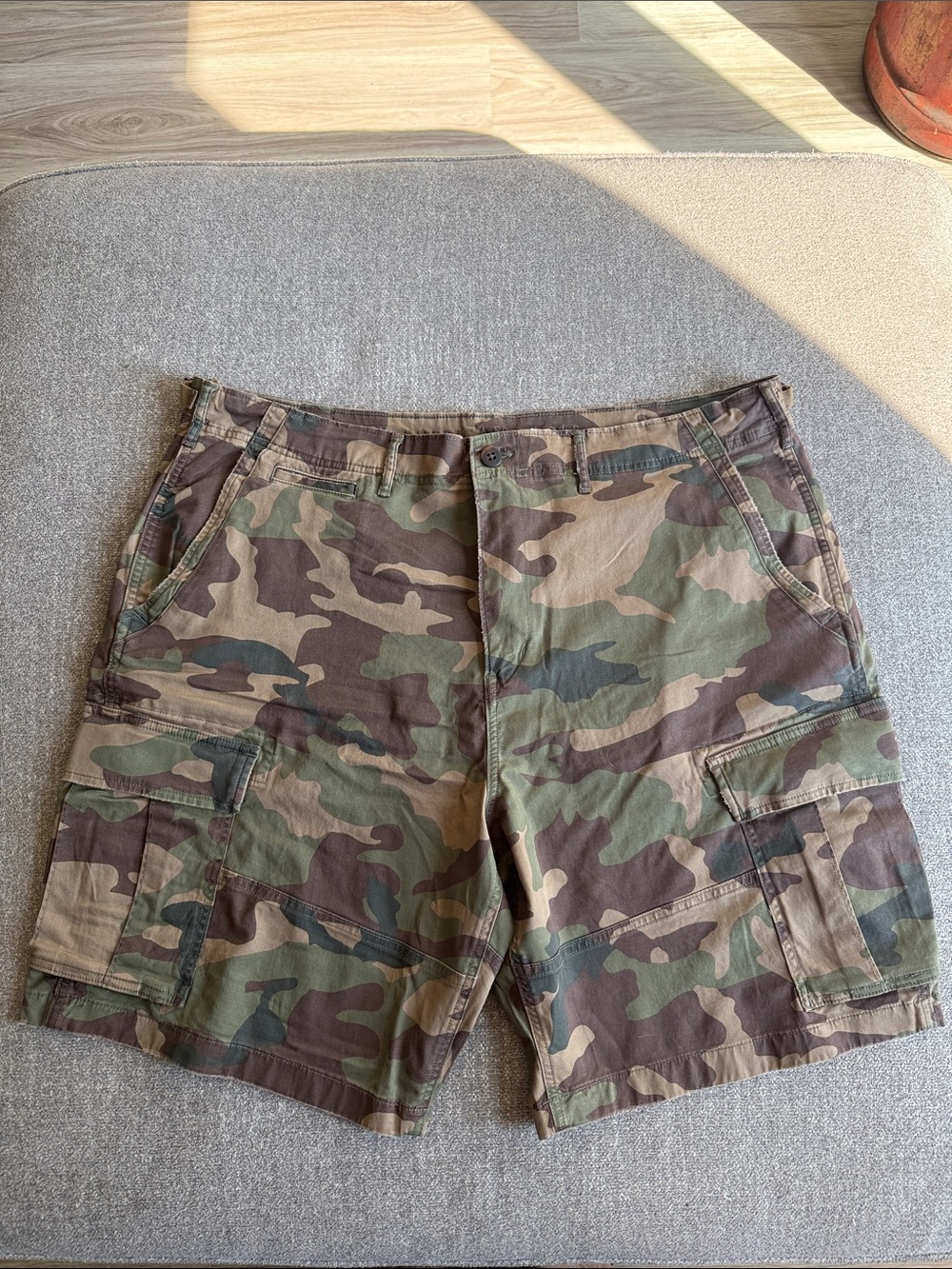 American Eagle Outfitters Men's Woodland Camo Cargo Shorts